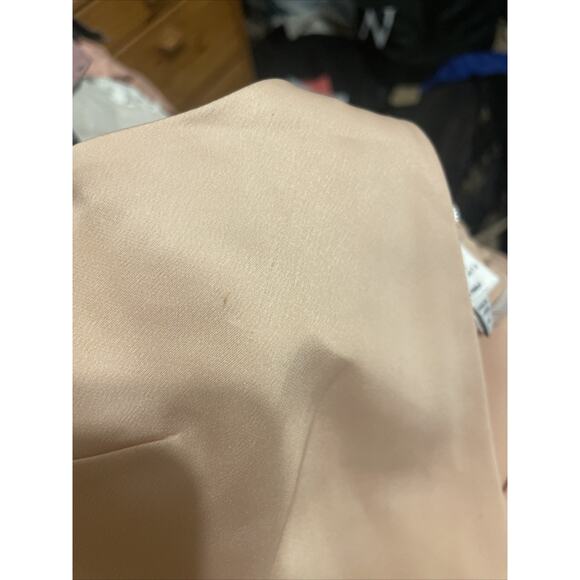 L’Academie Revolve The Wrap Satin Midi Slip Dress In Sand Size XS - Picture 11 of 11